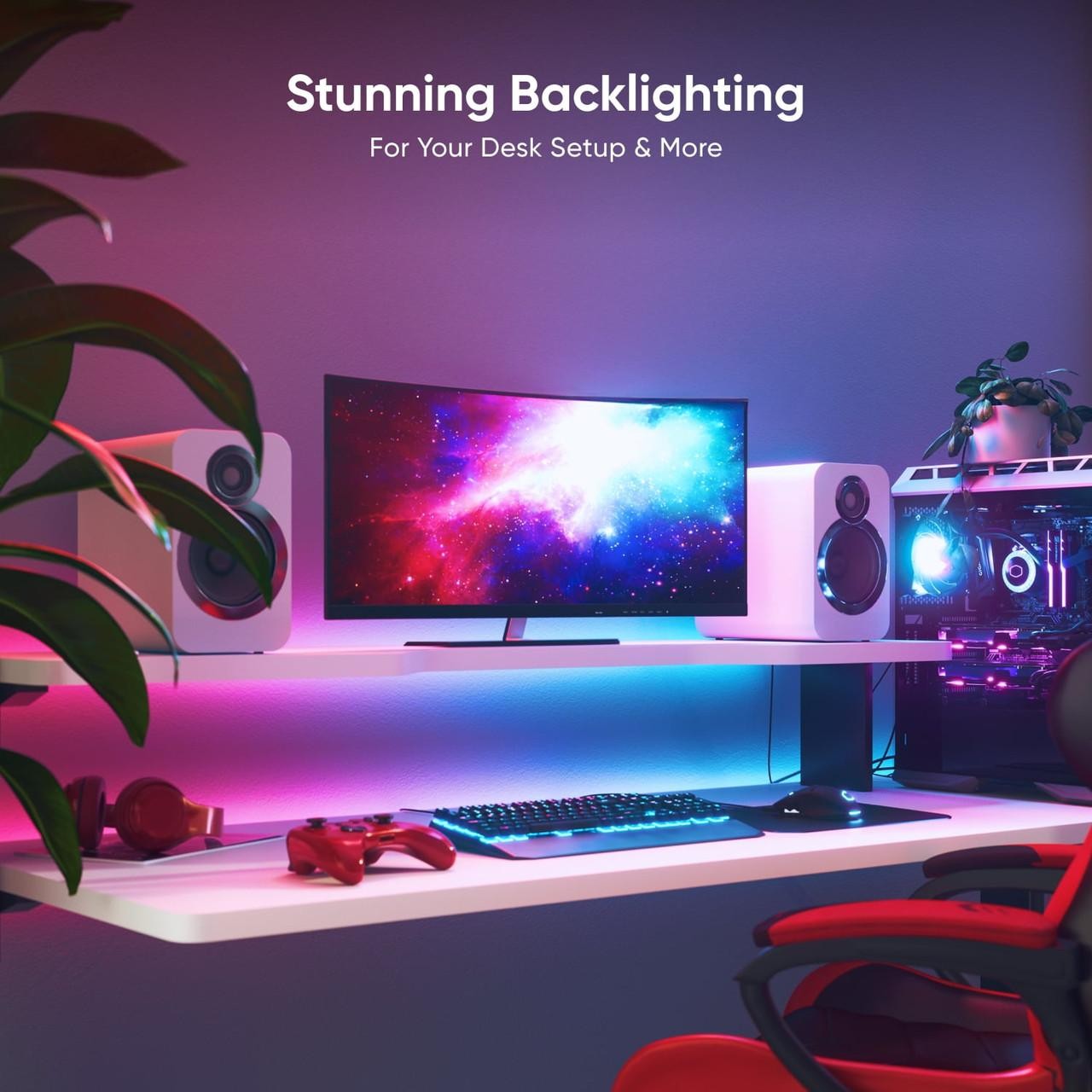 Nanoleaf Essentials Matter HD Multicolor Lightstrip (16.4ft) – Smart RGBIC LED S