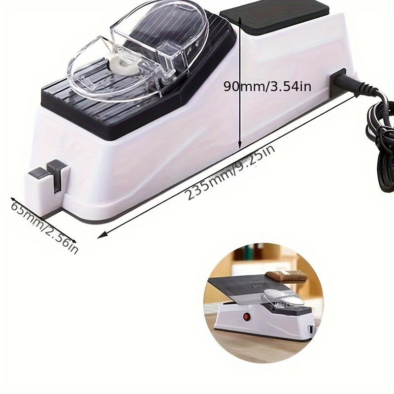 1pcs USB Electric Knife Sharpener Sharpening Stone, Kitchen Gadget