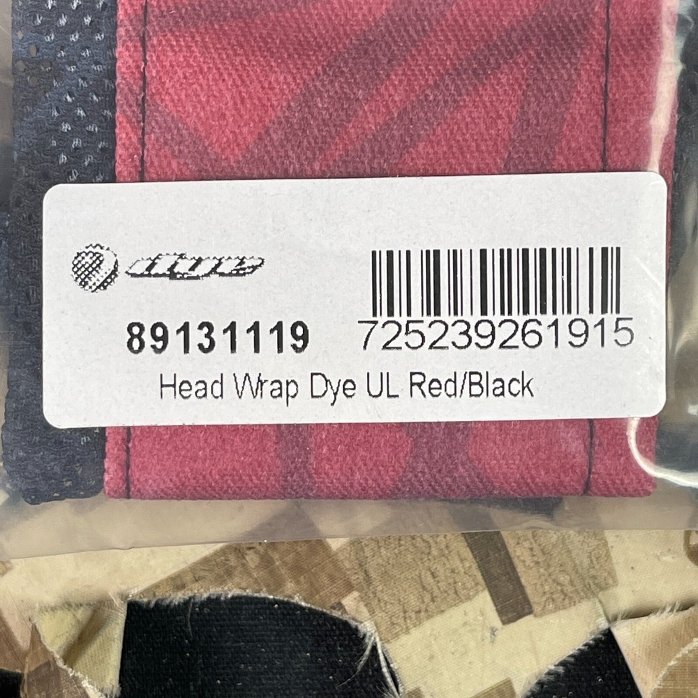 NEW Dye Head Wrap - Dye UL Red/Black