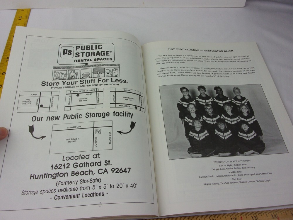 1987 SCATS Gymnastics program Cathy Rigby Olympics youth training org