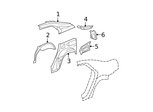 Genuine GM Outer Wheelhouse 15939196