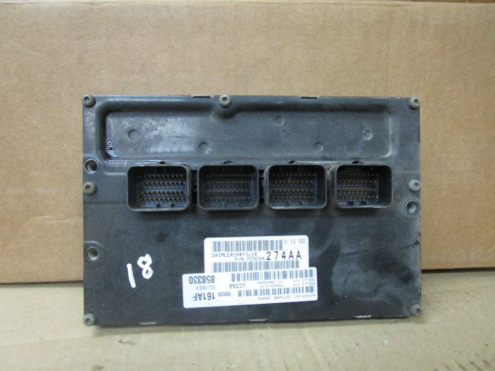 04 Dodge Ram 1500 Engine Control Module Computer ECM ECU Unit 56029161