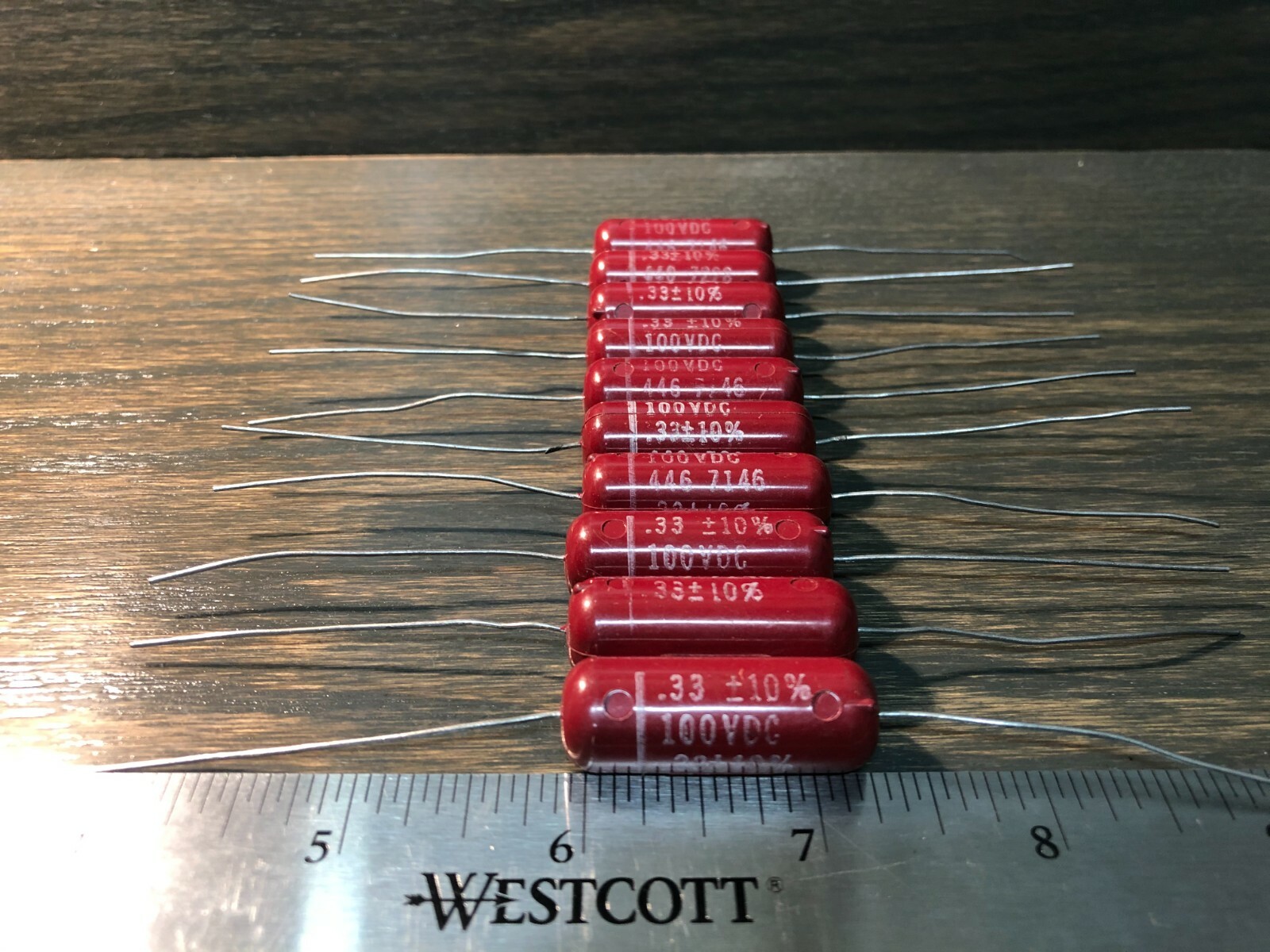 (Lot of 10) NOS 1960's Good-All/TRW Tone Capacitors .33uf 100v 330nf 0.33uf