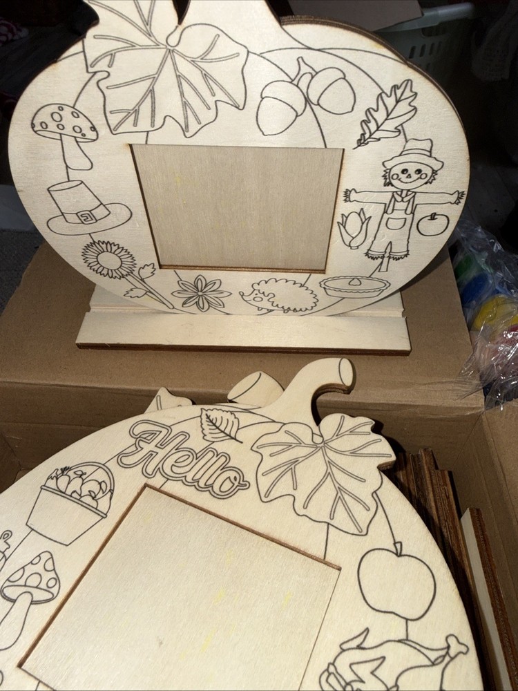 10 Piece Fall Themed Pumpkin Paint Set