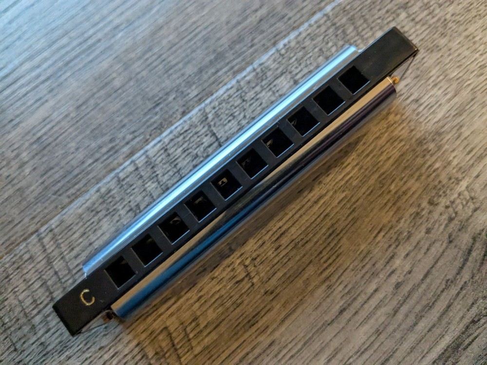 EASTRACK 10 Hole Harmonica with Hard Case & Instructions