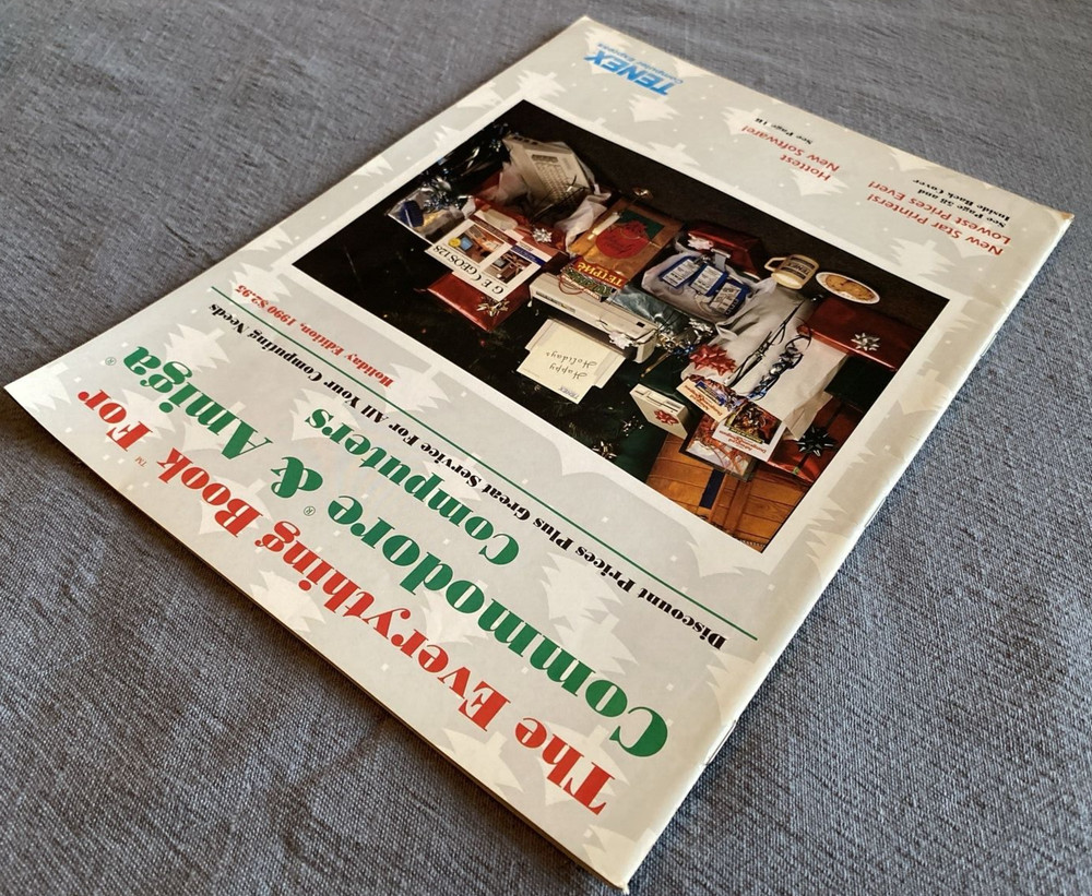 Vtg 1990 Tenex Catalog "Everything Book for Commodore & Amiga Computers" 59pgs