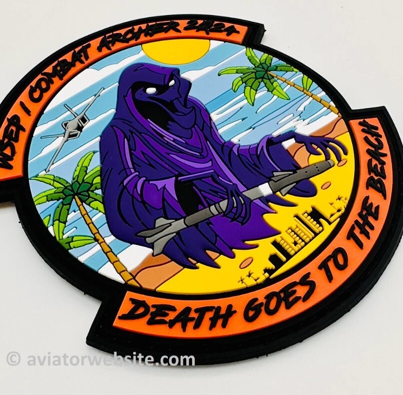 422nd F-22 WSEP / Combat Archer 2024 Patch - PVC Patch w/ Hook&Loop