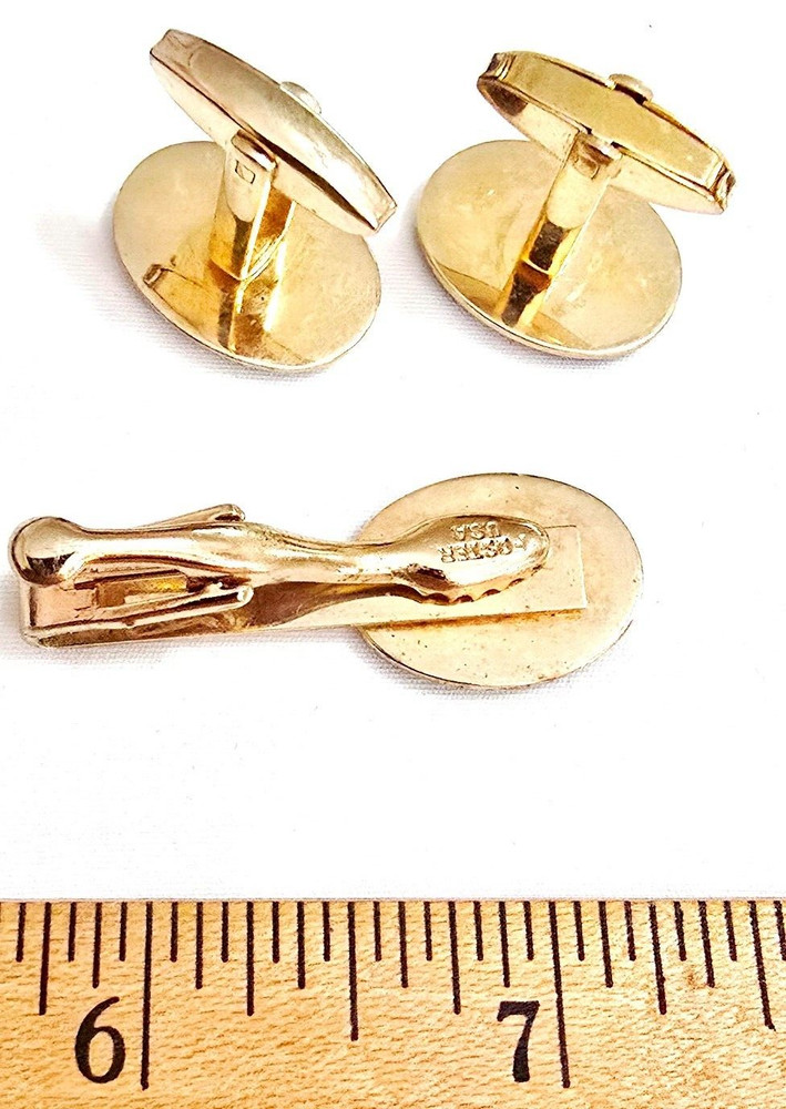 Very Nice Foster Tie Clip & Cufflinks