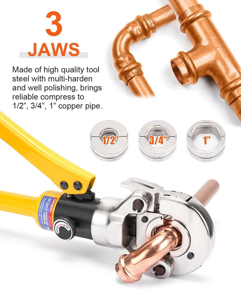 Hydraulic Copper Pipe Crimping Tool for Plumbing