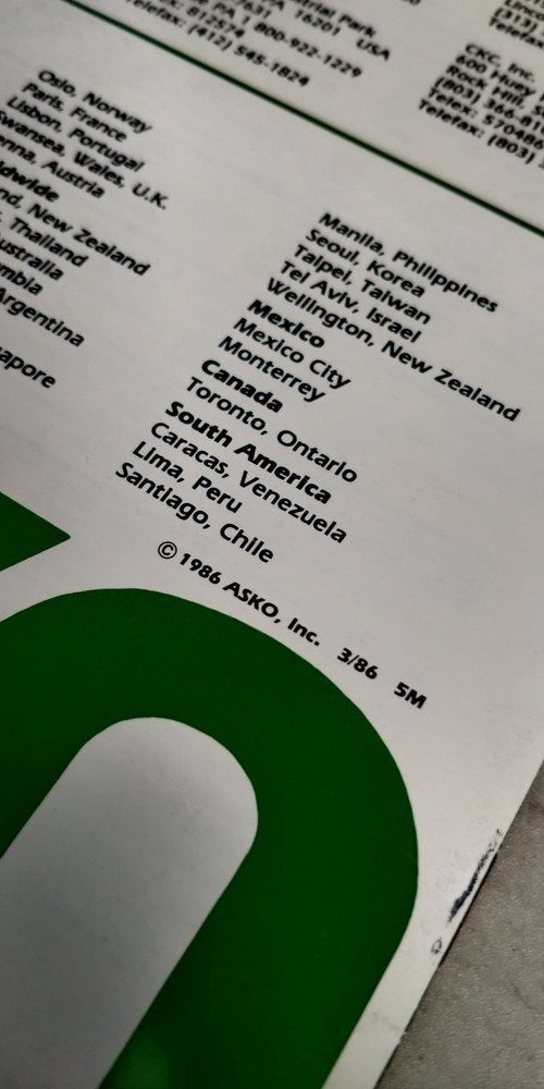 1986 ASKO catalog slitter tooling system and services C3