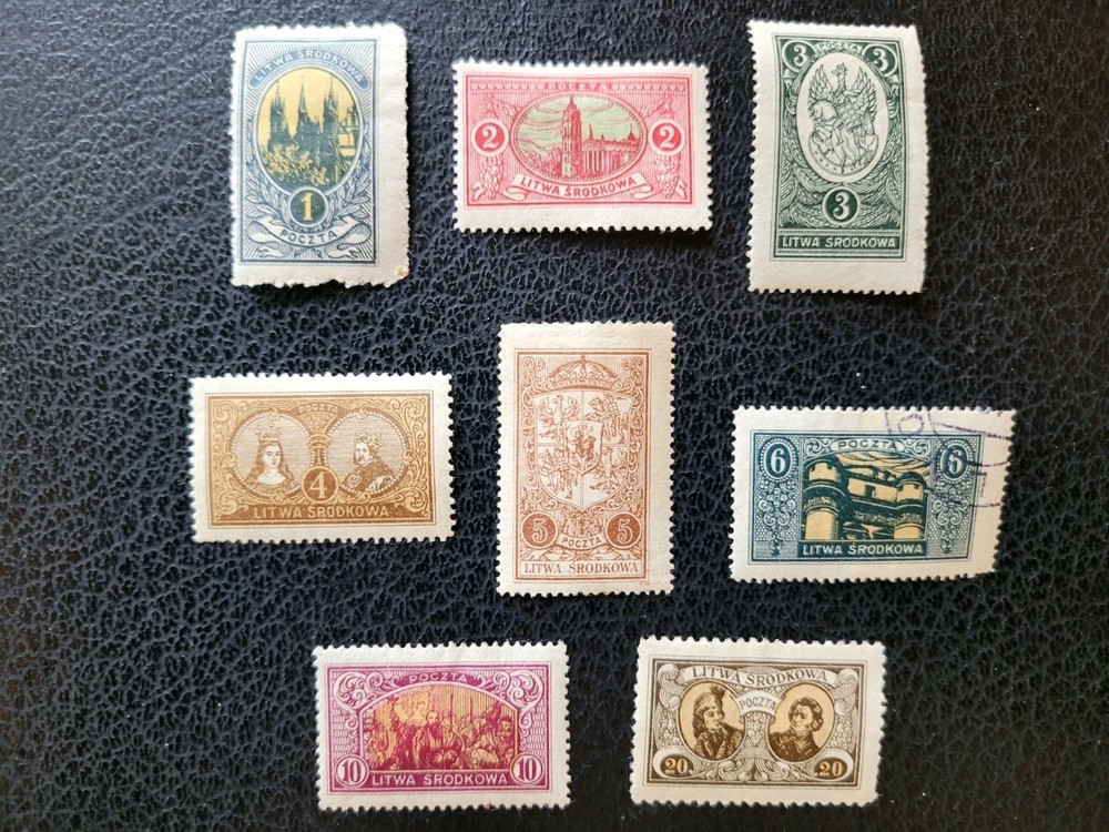 Central Lithuania: 42 Diff Mostly Mint, 1920-22, Scott Catalog Value $ 33.35