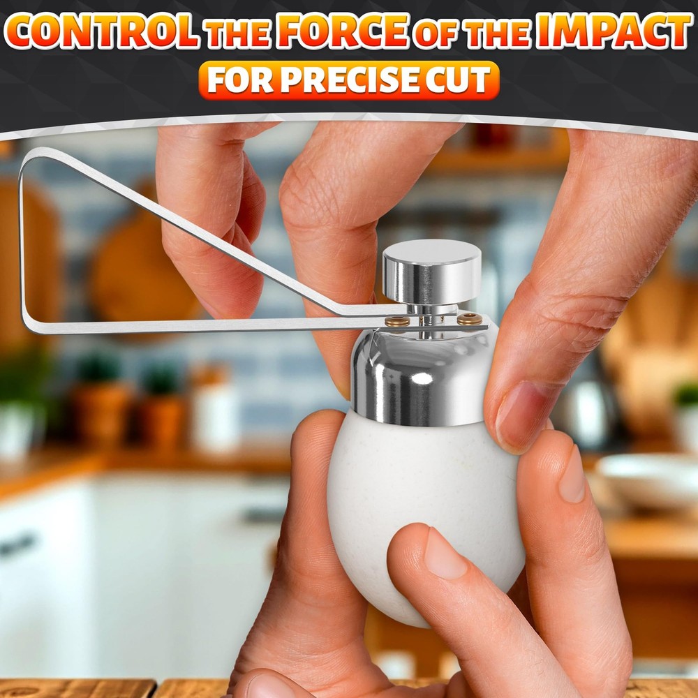 Egg Cracker Tool for Raw Eggs - Shell 3.94 x 2.3 x 1.3 IN,