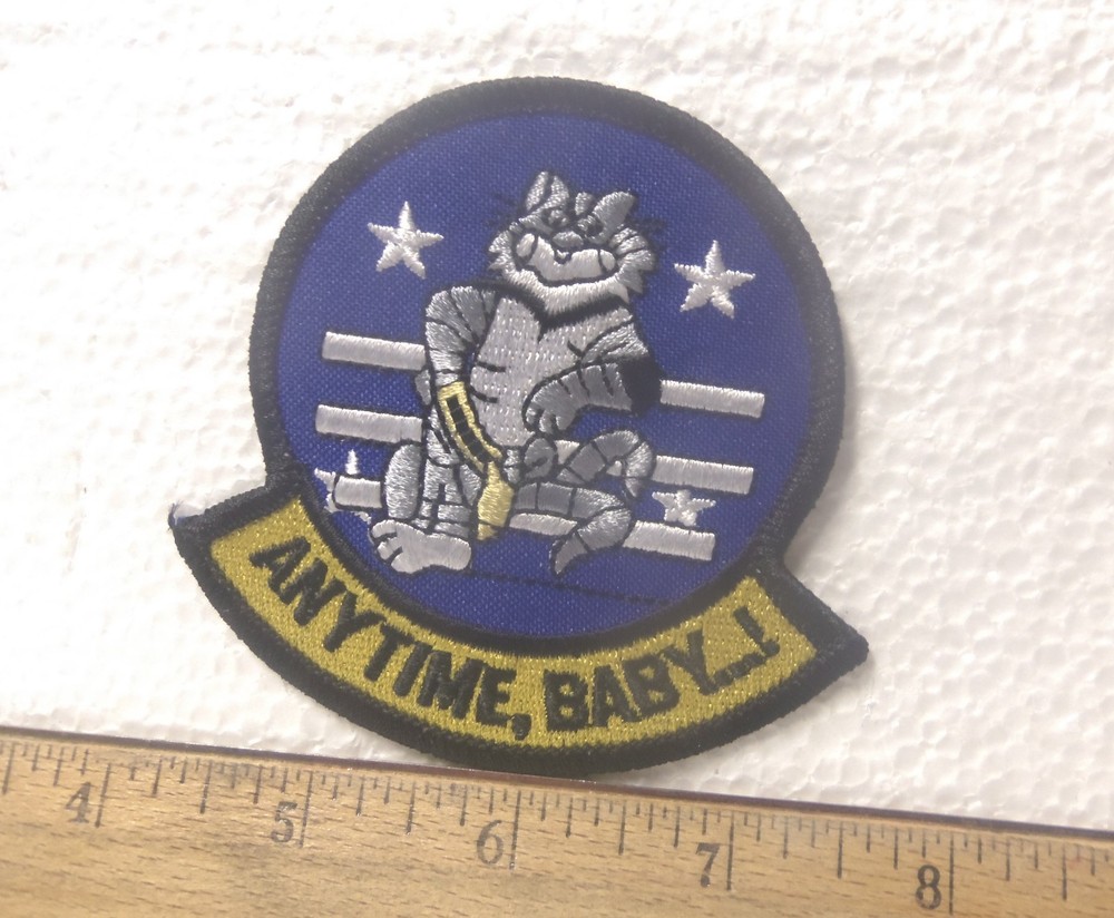 US Navy - Tomcat Anytime, Baby...! Embroidered Patch