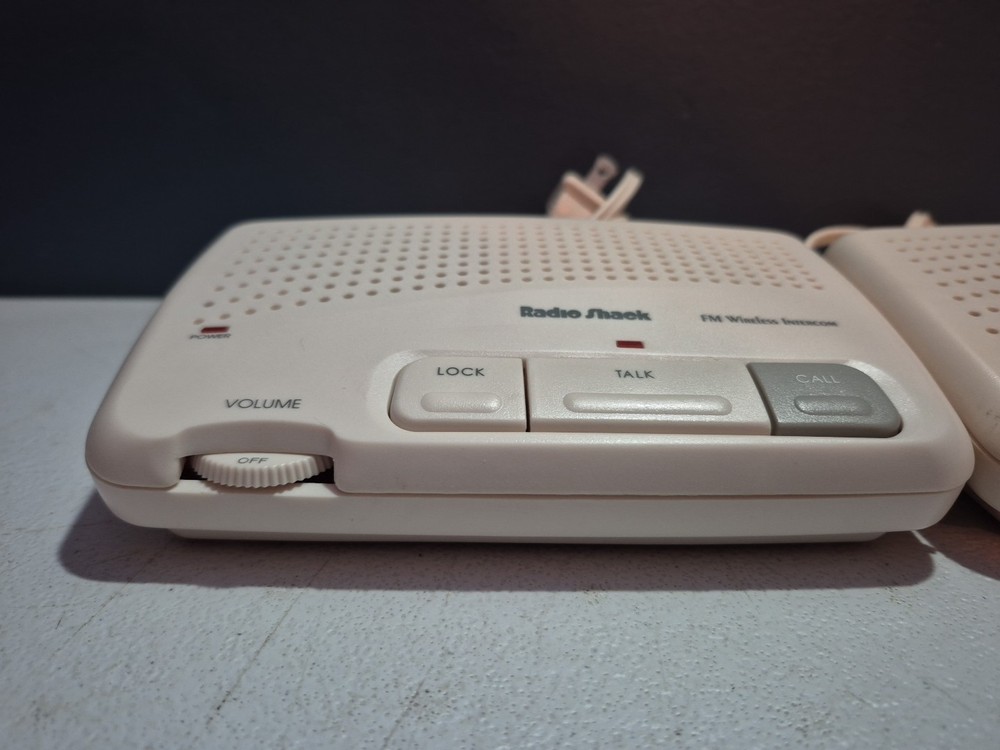 Radio Shack Two-Station FM Wireless Intercom Pair Model 43-486 Tested *READ