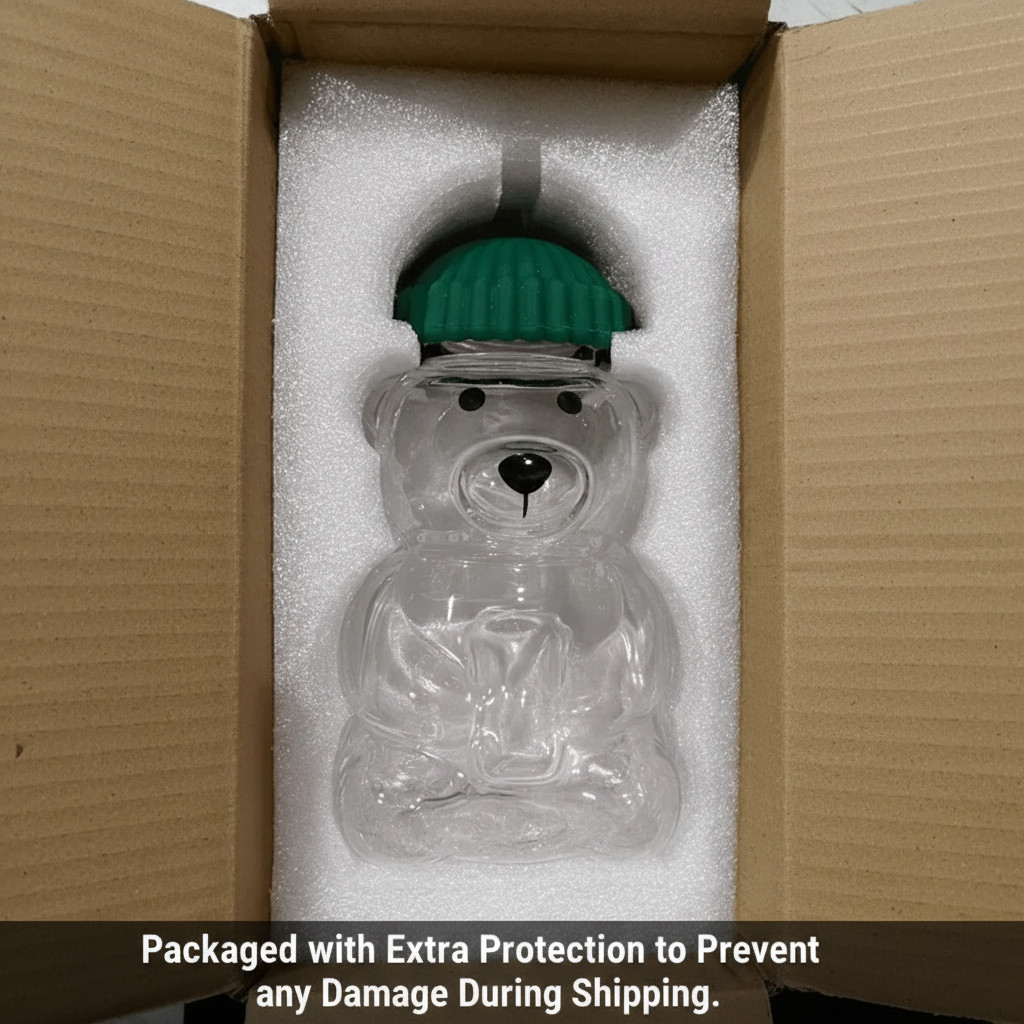 2026 Barista Bear Cup Limited Edition Glass With Straw Free Brush Gift 500 ML