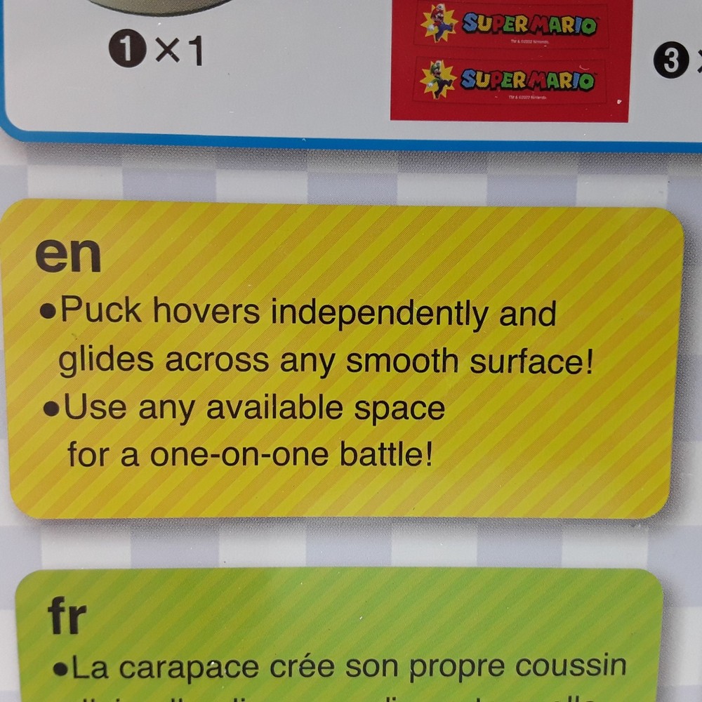 Epoch Games Super Mario Hover Shell Strike Tabletop or Floor Multiplayer Game