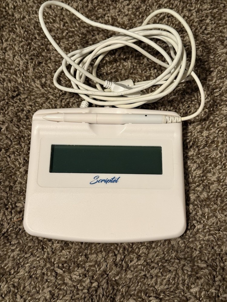 Scriptel ST1580-6FT Signature Capture Pad 1x5 LCD Backlit Proscript