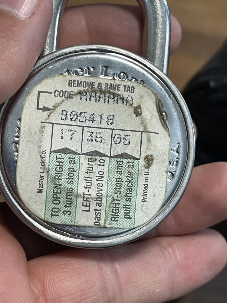 Master Lock Padlock Block Guard Combination Lock