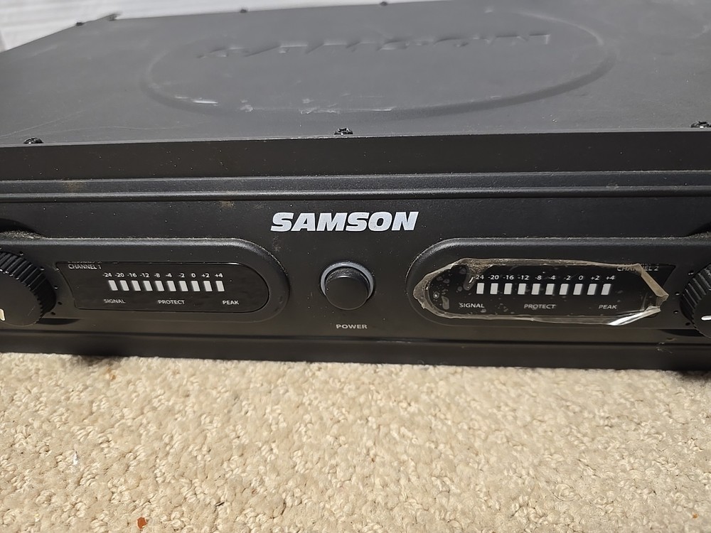 Samson Servo 300 2-Ch 150W/ch Rackmount Stereo Amplifier Tested