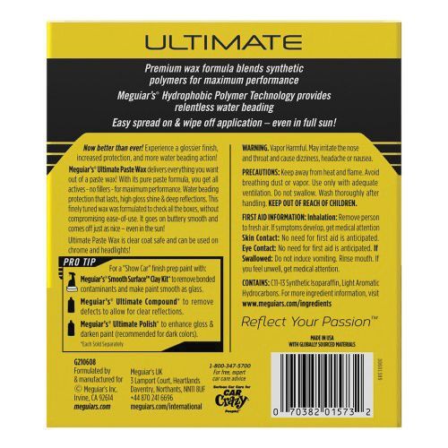 Meguiar's G210608 Ultimate Paste Wax (8 oz.)