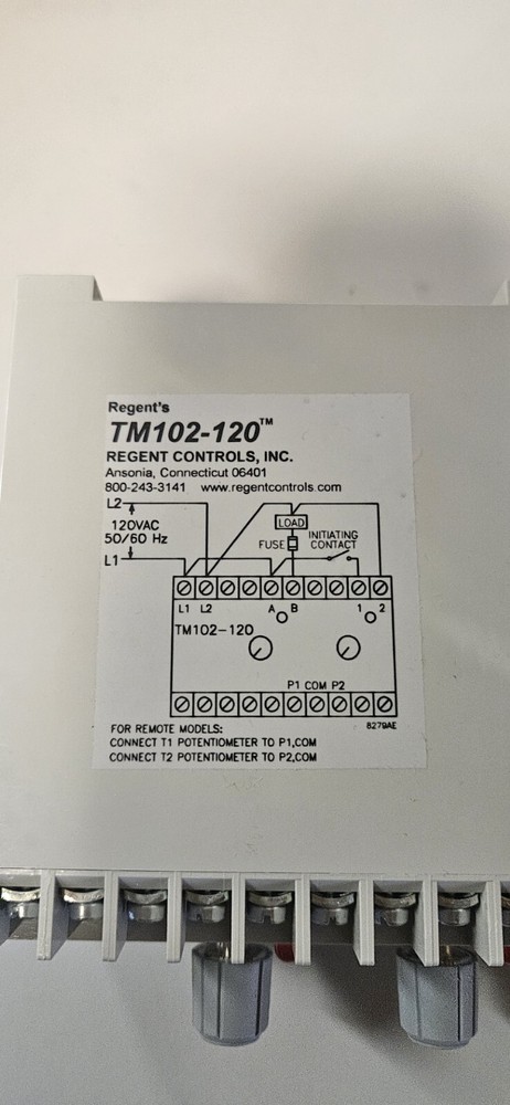 REGENT CONTROLS TM102-120 (D100/2H)