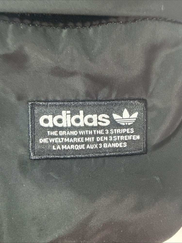 Adidas, Black Medium Size Nylon Backpack