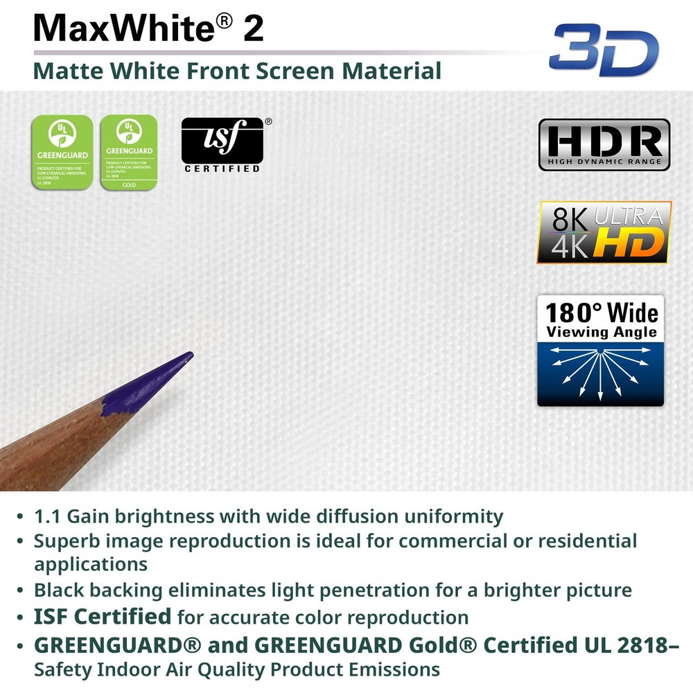 Elite Screens Manual Series, 80-INCH Pull Down Manual Projector Screen with A...