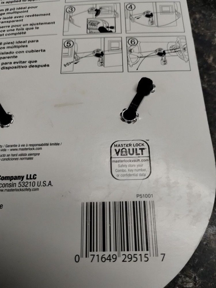 Master Lock S806D Adjustable Cable Lockout