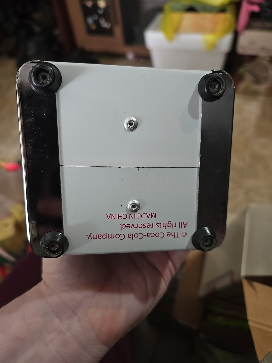 TAB Coca-Cola Retro Napkin Dispenser 2007 Metal Construction 7x4¼x3⅞" With Box