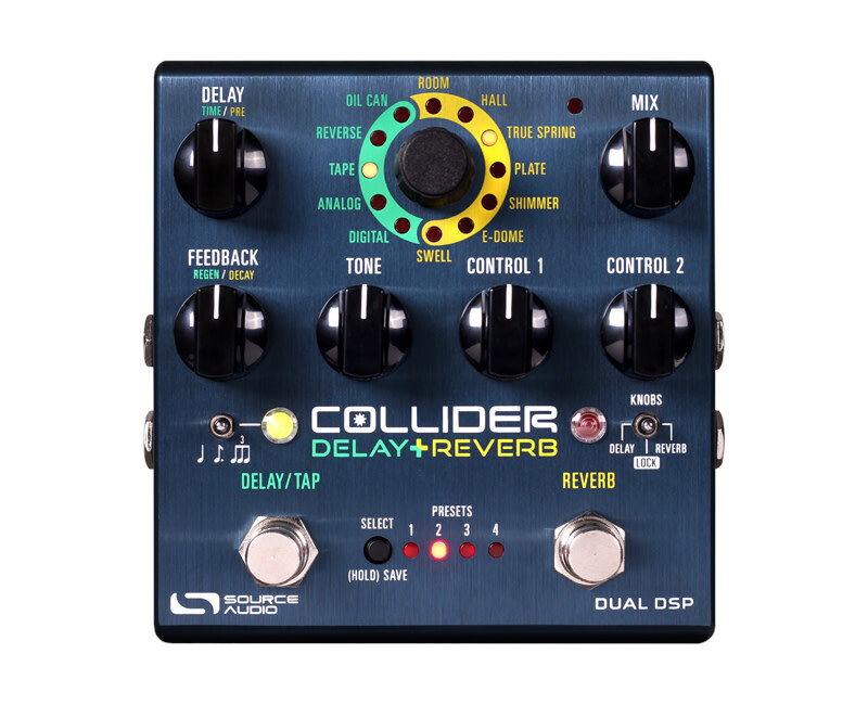 Source Audio SA263 Collider Stereo Delay+Reverb Effects Pedal