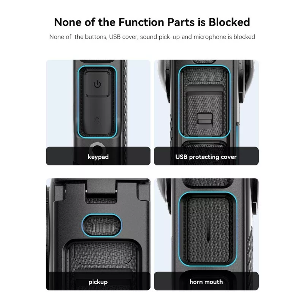 Quick Release Plastic Frame Cage for Insta360 X4 Protective