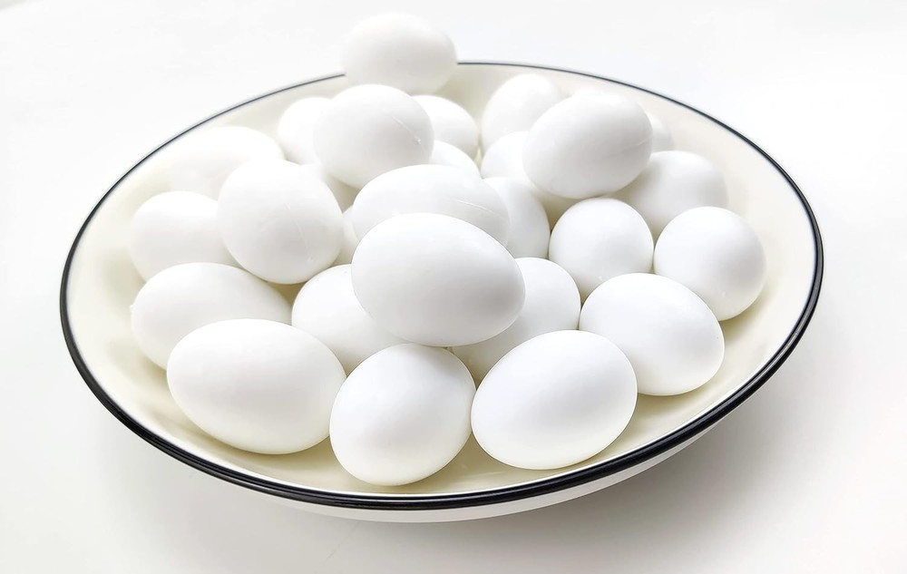 10 Pieces Pigeon Eggs Solid Plastic Eggs for Hatching Help Limit Births Laying P