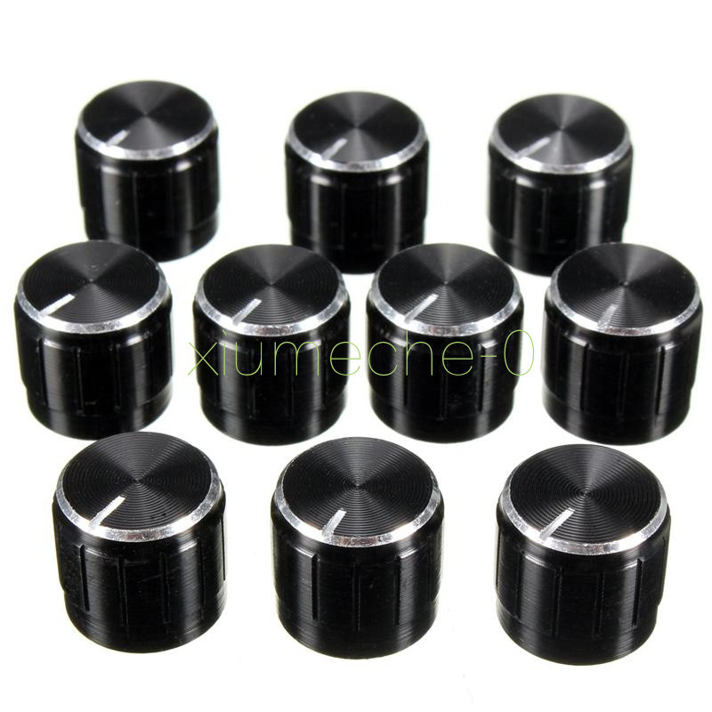 5pcs Volume Control Rotary Knobs For 6mm Dia Potentiometer Durable