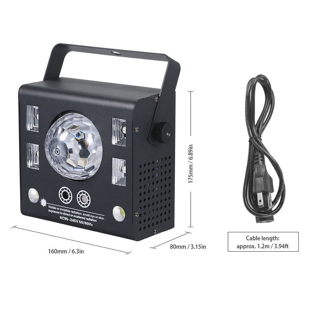 New 4 in 1 Mixed LED Light Party DJ Disco Lights Effect Pattern Strobe Light