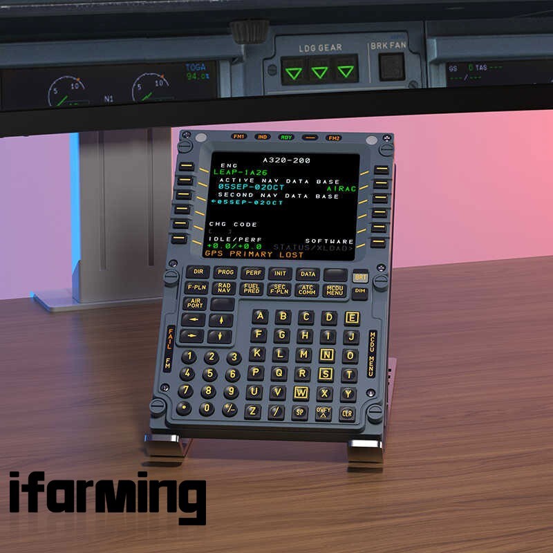 A320 MCDU Flight Simulator Features Full-Scale Simulation for MSFS Fenix A319