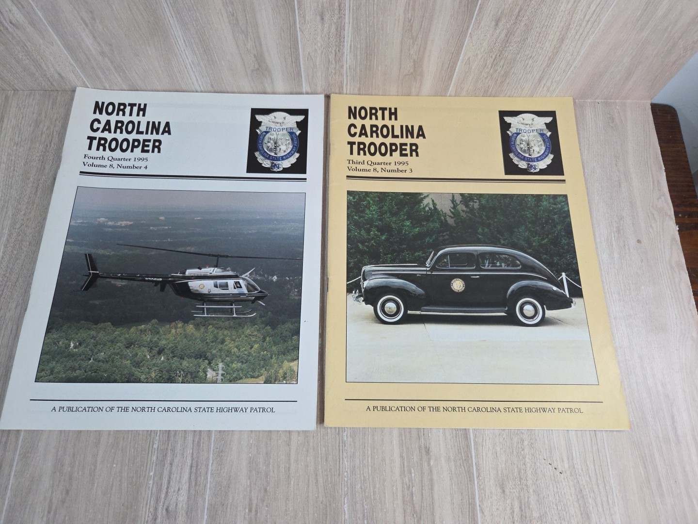 North Carolina Trooper NC State Highway Patrol 2 Magazines 1995 Collectibles