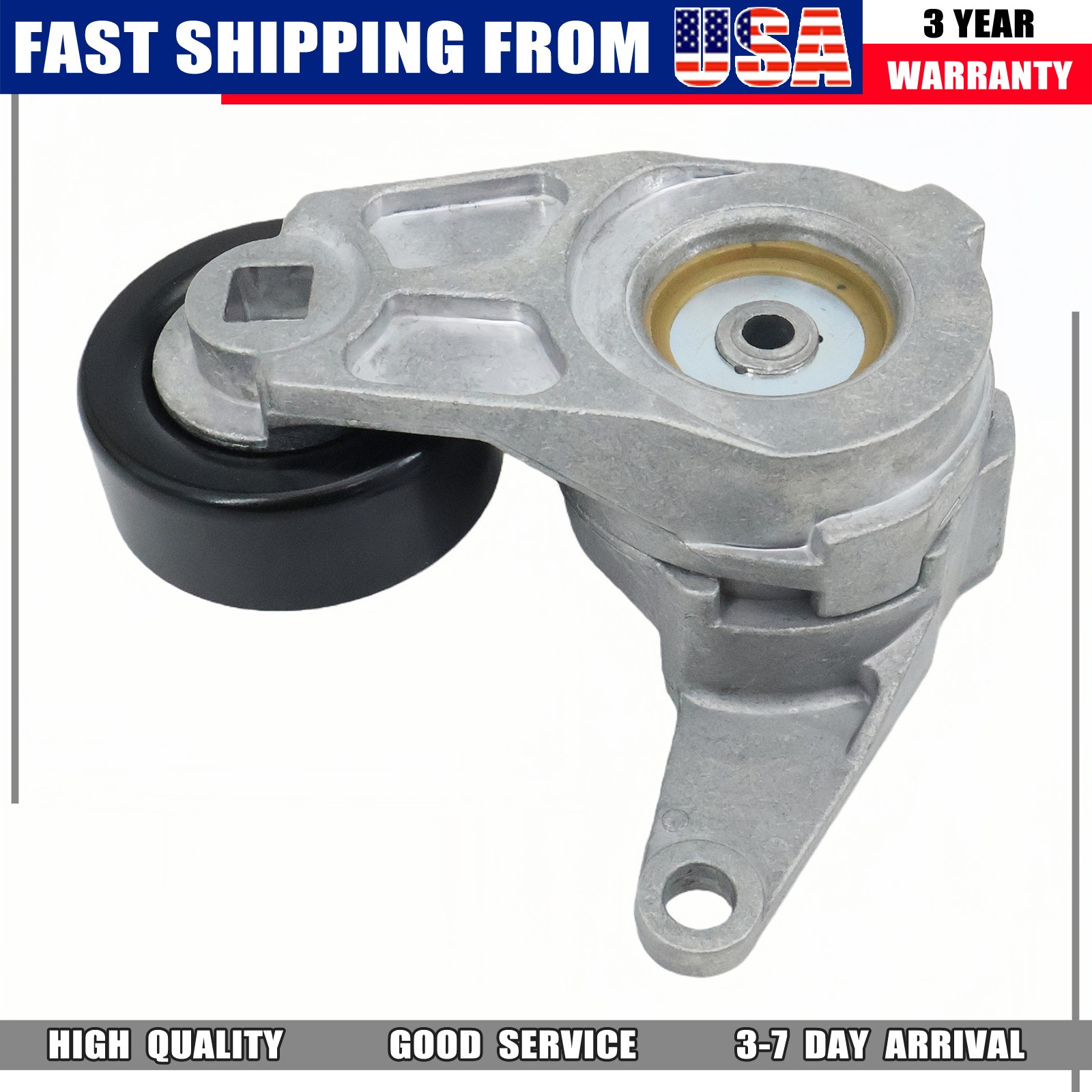 Fit Chevy Camaro Caprice Saab 9-3 2.8L 3.6L Serpentine Drive Belt Tensioner Kit