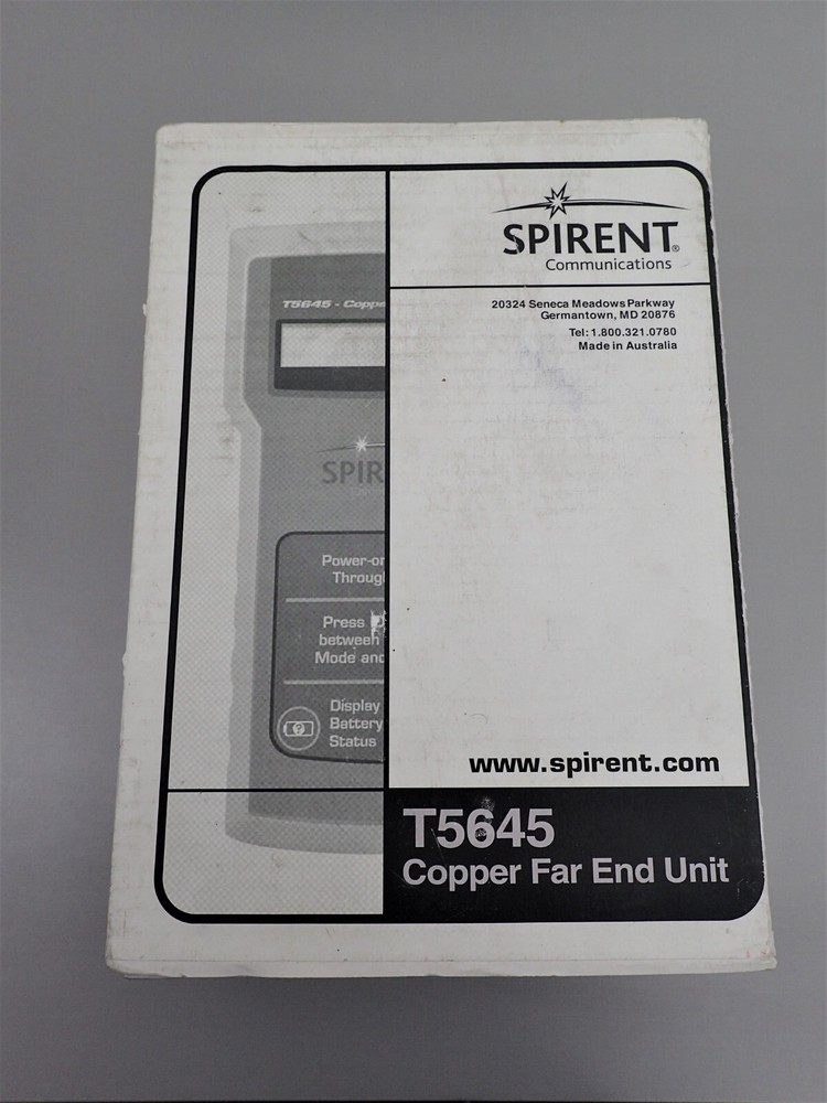 SPIRENT TECH-X FLEX T5645 Copper Remote Unit New Open Box