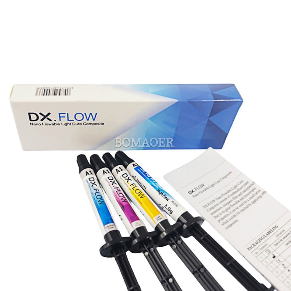 Dental Light Cure Kit: Flowable Composite Resin & Luting Cement, U.LINK BASE
