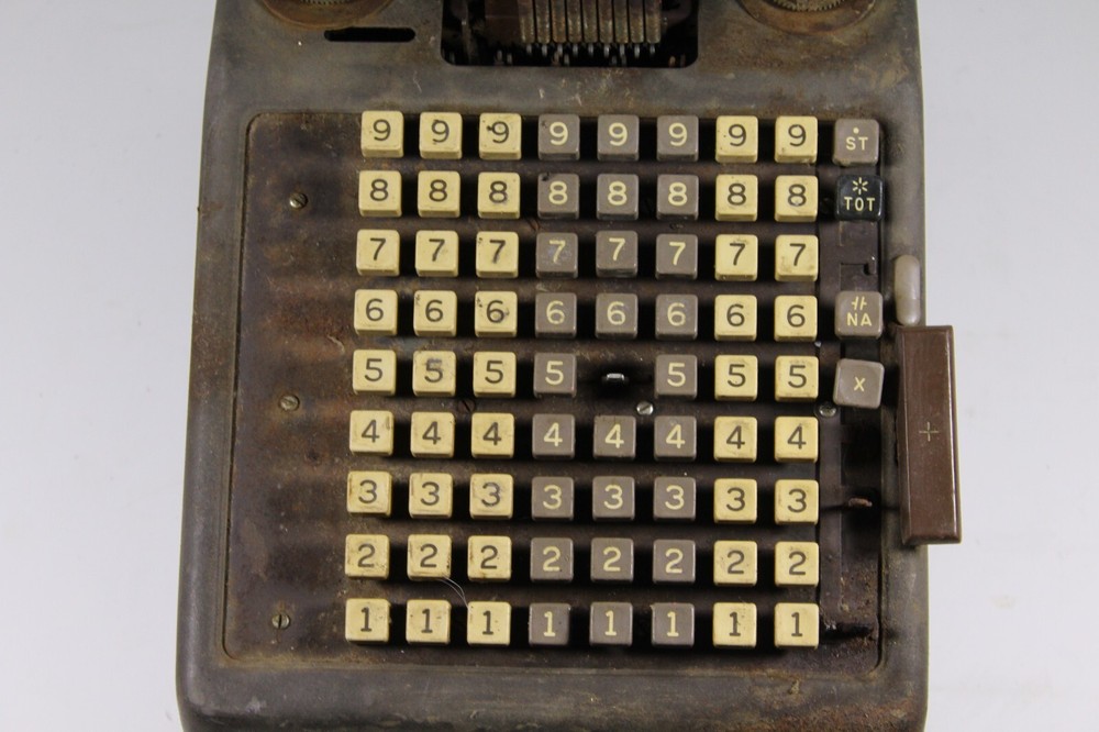 Vintage Burroughs Portable Adding Machine Untested Parts Series P