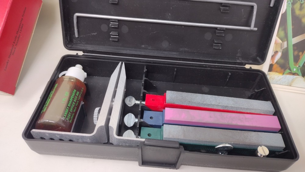 Lansky 3 Stone Controlled-Angle Knife Sharpening System Case Instructions NIB