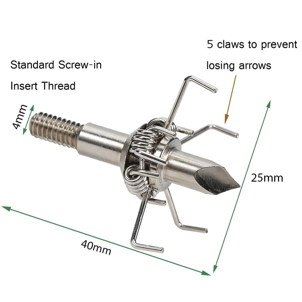 Ontsho 125 Grain Small Game Broadheads Sharp Points Sharp, 125 Grains