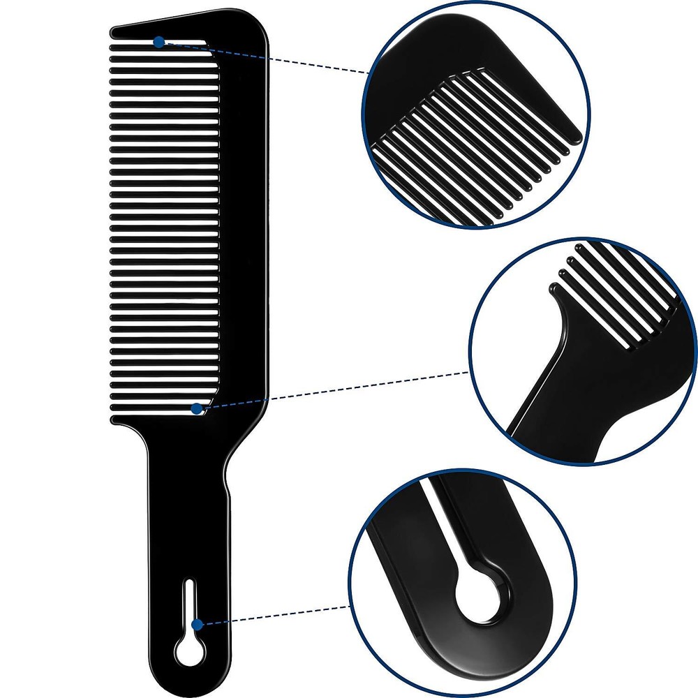 3Pack Barber Clipper Combs Flat Top Clipper Comb Hair Cutting Tools for Flattops
