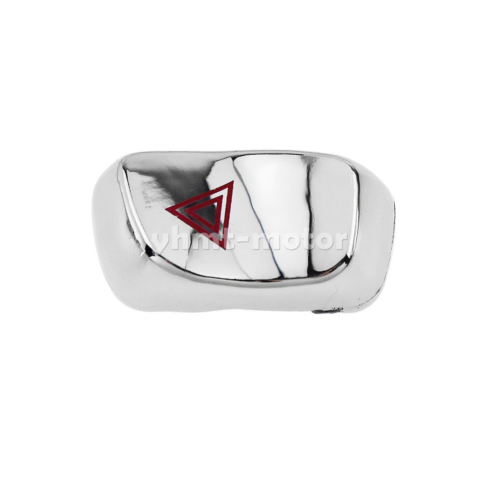 7 Pcs All Chrome Handle Switch Housing Cap Button Replacement Cover For Victory