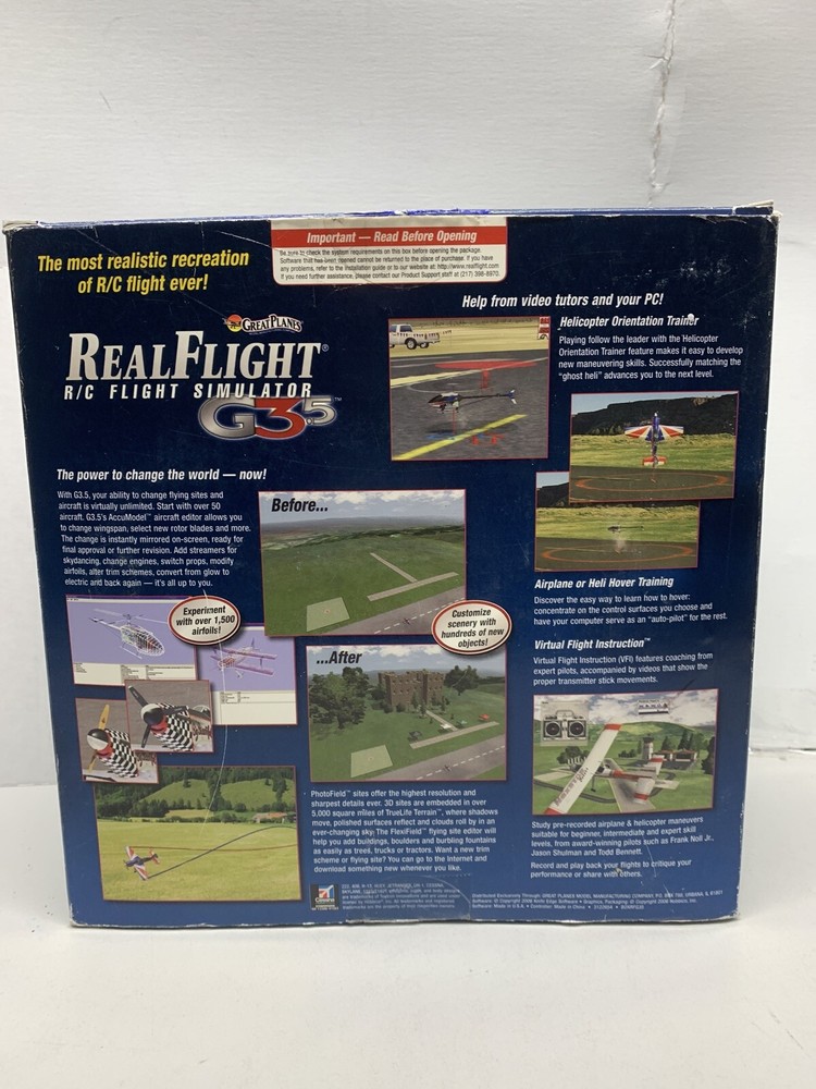Great Planes Real Flight RC Flight Simulator G3.5 Remote Preowned w/Original Box