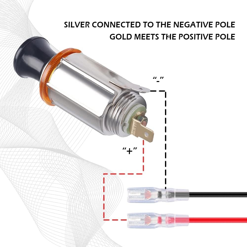 Cigarette Lighter Socket with Fuse