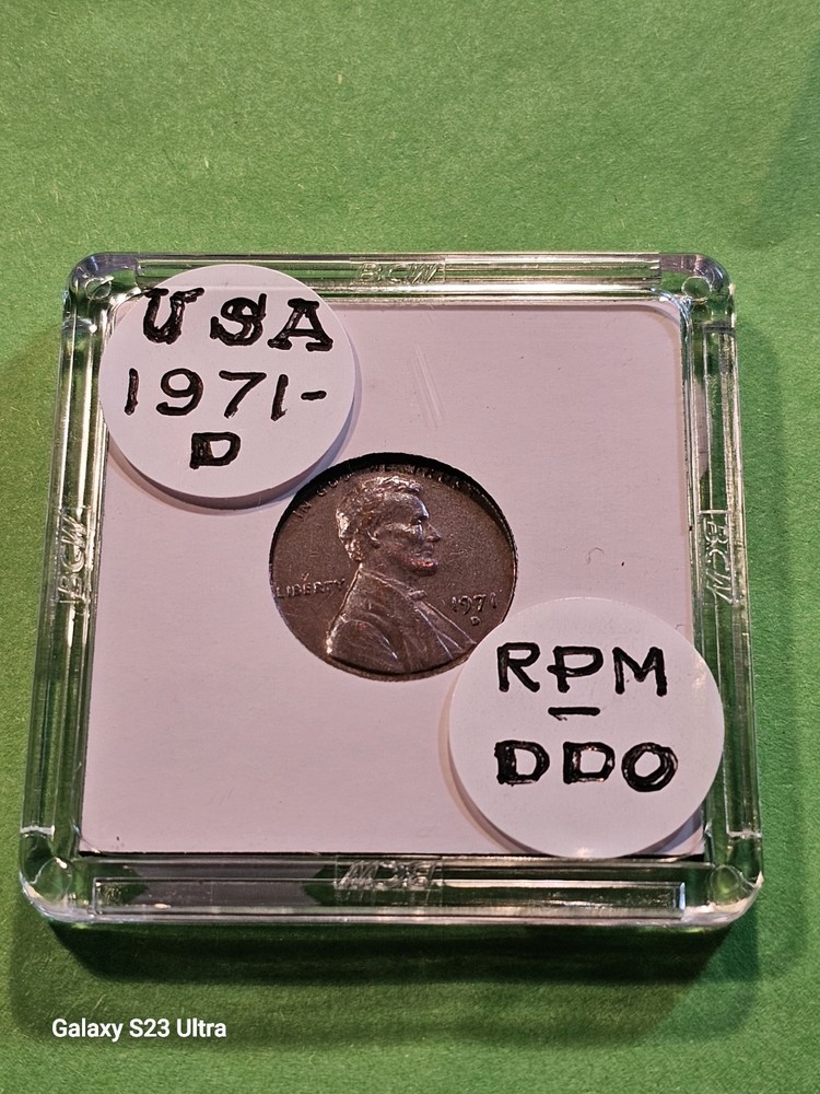 1971D Lincoln 1-CENT with RPM, DDO Errors & Die Chips Error!