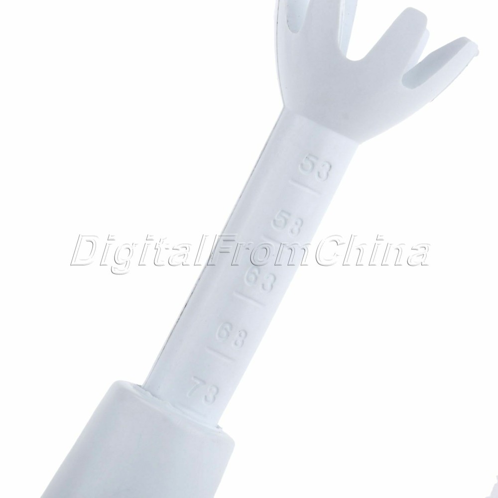 White Practice Golf Range Tees Adjustable Height Range from 2.08-2.88" 2Pc/Set