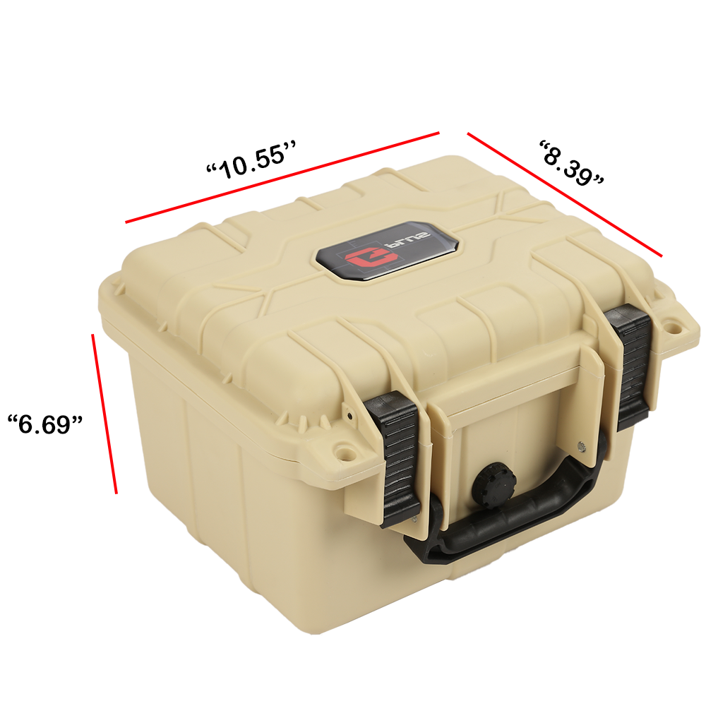 Waterproof Graded Card Storage Box Deep Travel Case Slab Holder&Protector Beige