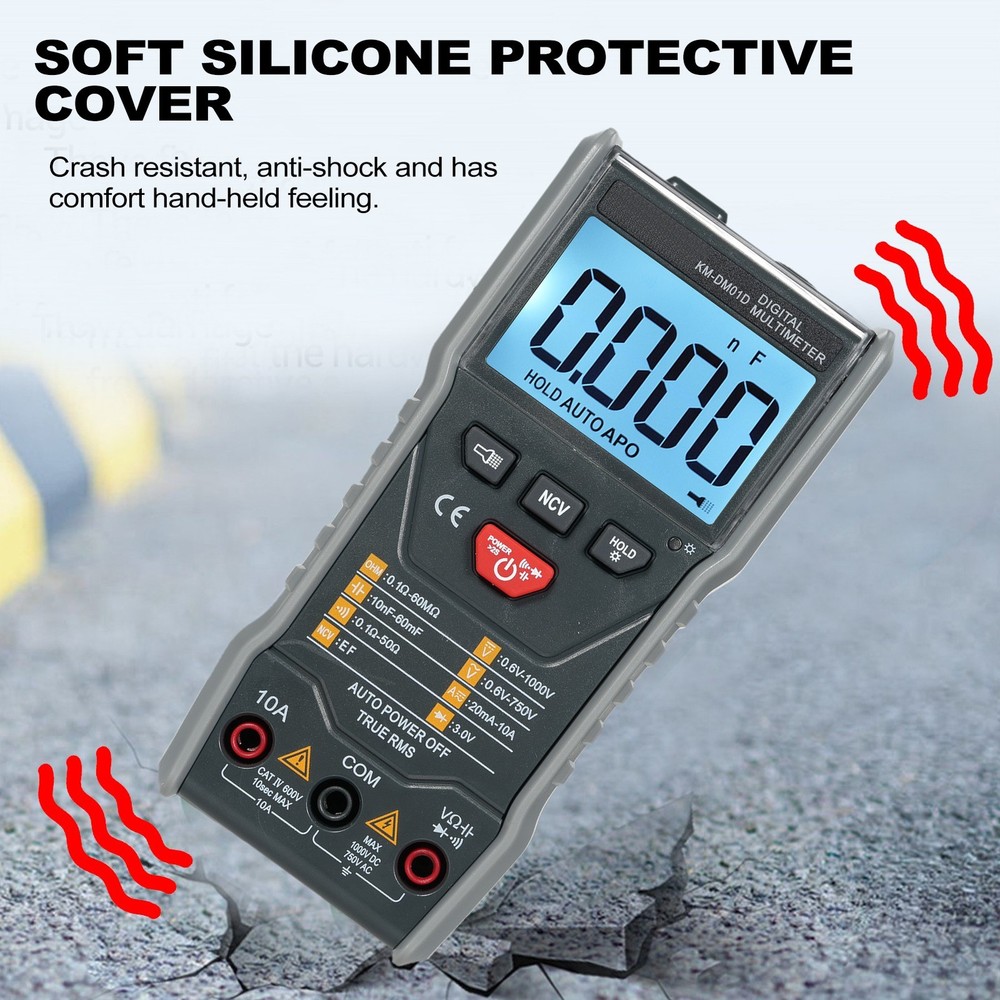 Digital Multimeter Test Jacks With Max Input Marker Sleep Mode After ~15min